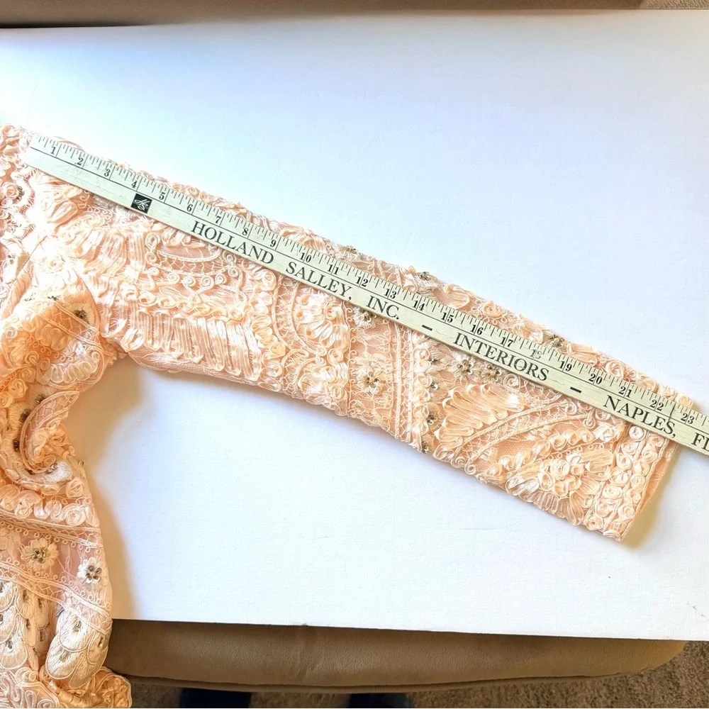 Sue Wong Jacket Nocturne Stunning Coat Rare Find Size 6 Blush Pink NWT - Picture 13 of 16